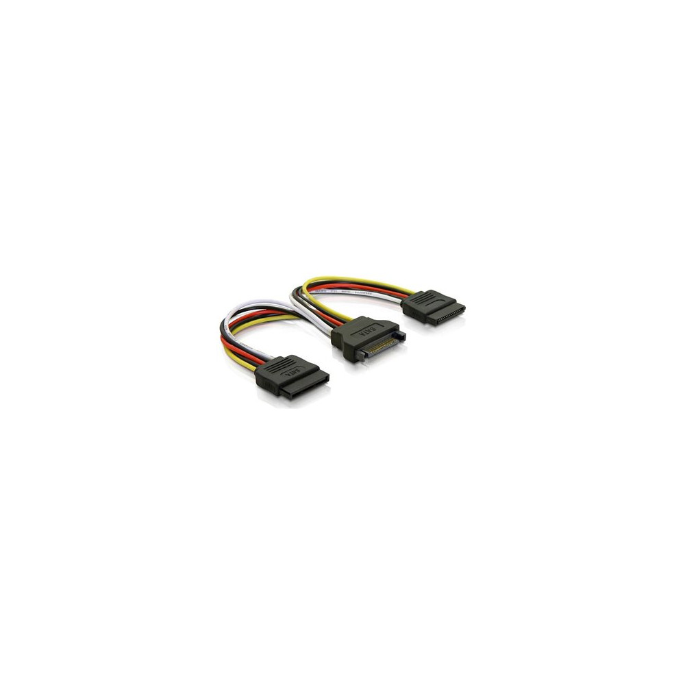Produktbild för DELTACO SATA-15 - strömdelare - SATA-ström till SATA-ström - 10 cm