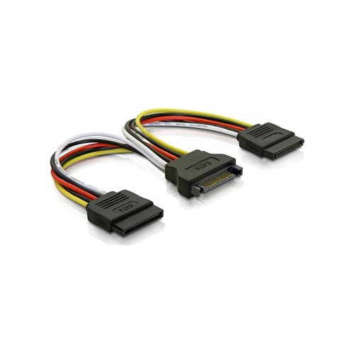 Deltaco DELTACO SATA-15 - strömdelare - SATA-ström till SATA-ström - 10 cm