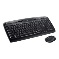 Produktbild för Logitech Wireless Combo MK330 - sats med tangentbord och mus - USA, internationellt - svart Inmatningsenhet