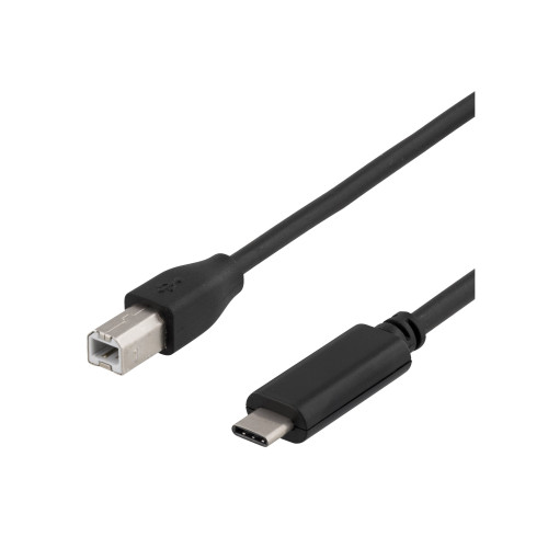 Deltaco DELTACO - USB typ C-kabel - USB typ B till USB-C - 1 m