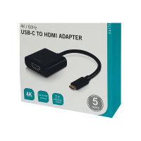 Produktbild för DELTACO USBC-HDMI - extern videoadapter - svart