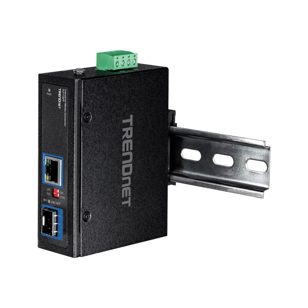Produktbild för TRENDnet TI-F11SFP - medieomvandlare - 10Mb LAN, 100Mb LAN, 1GbE - TAA-kompatibel