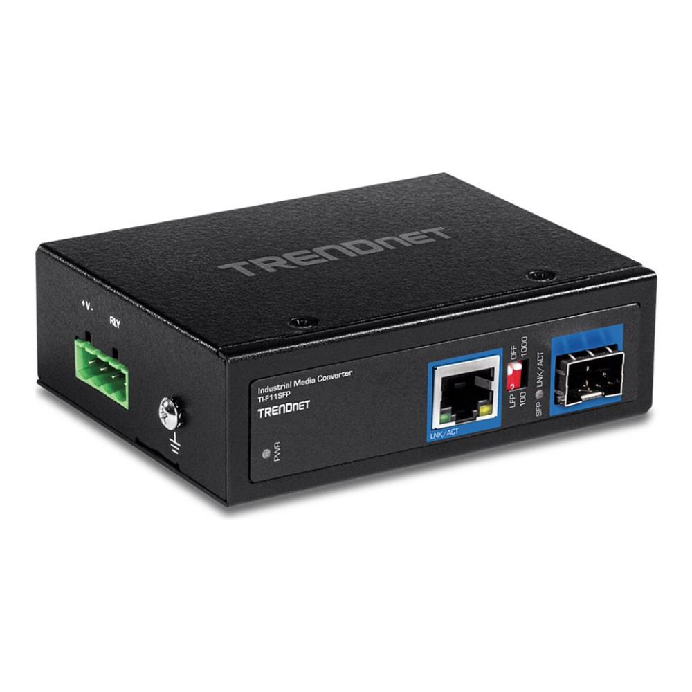 Produktbild för TRENDnet TI-F11SFP - medieomvandlare - 10Mb LAN, 100Mb LAN, 1GbE - TAA-kompatibel