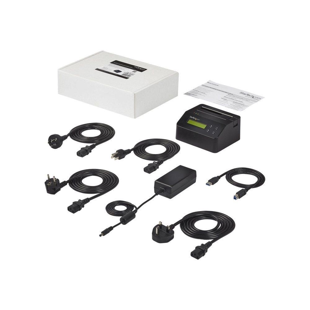 Produktbild för StarTech Hårddiskraderare och -dockningsstation för 2,5/3,5" SATA SSD/HDD - USB 3.0 - hårddiskraderare