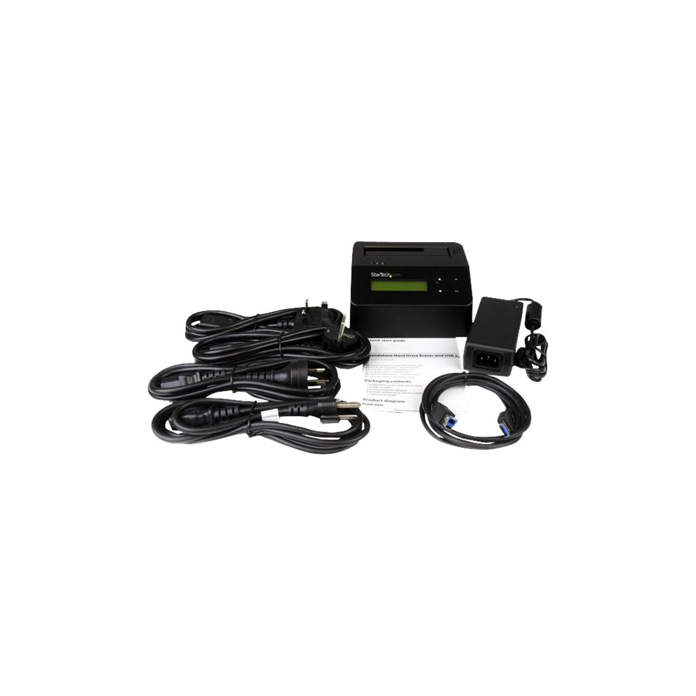 Produktbild för StarTech Hårddiskraderare och -dockningsstation för 2,5/3,5" SATA SSD/HDD - USB 3.0 - hårddiskraderare