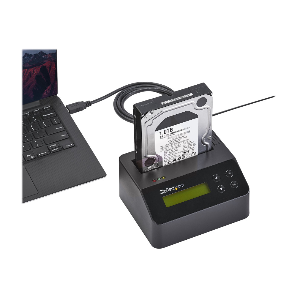Produktbild för StarTech Hårddiskraderare och -dockningsstation för 2,5/3,5" SATA SSD/HDD - USB 3.0 - hårddiskraderare