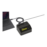 Produktbild för StarTech Hårddiskraderare och -dockningsstation för 2,5/3,5" SATA SSD/HDD - USB 3.0 - hårddiskraderare