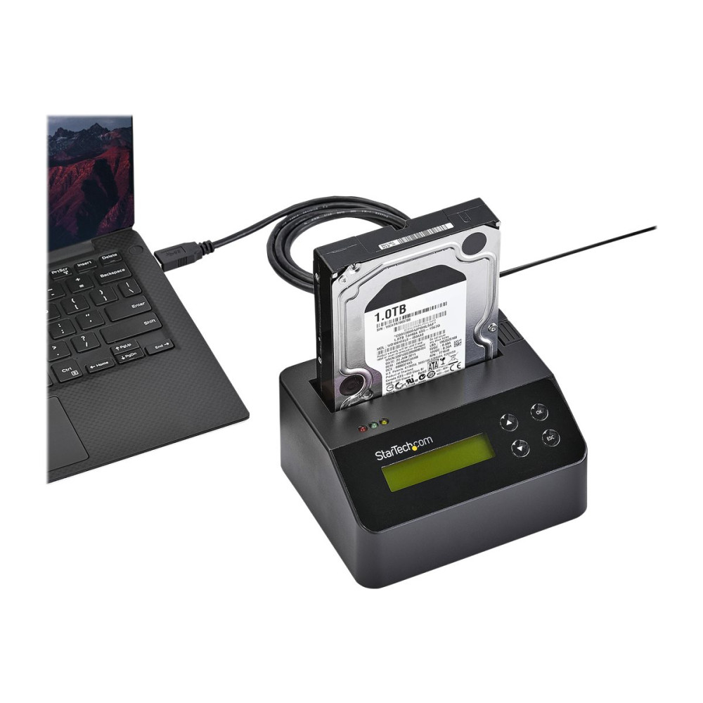 Produktbild för StarTech Hårddiskraderare och -dockningsstation för 2,5/3,5" SATA SSD/HDD - USB 3.0 - hårddiskraderare