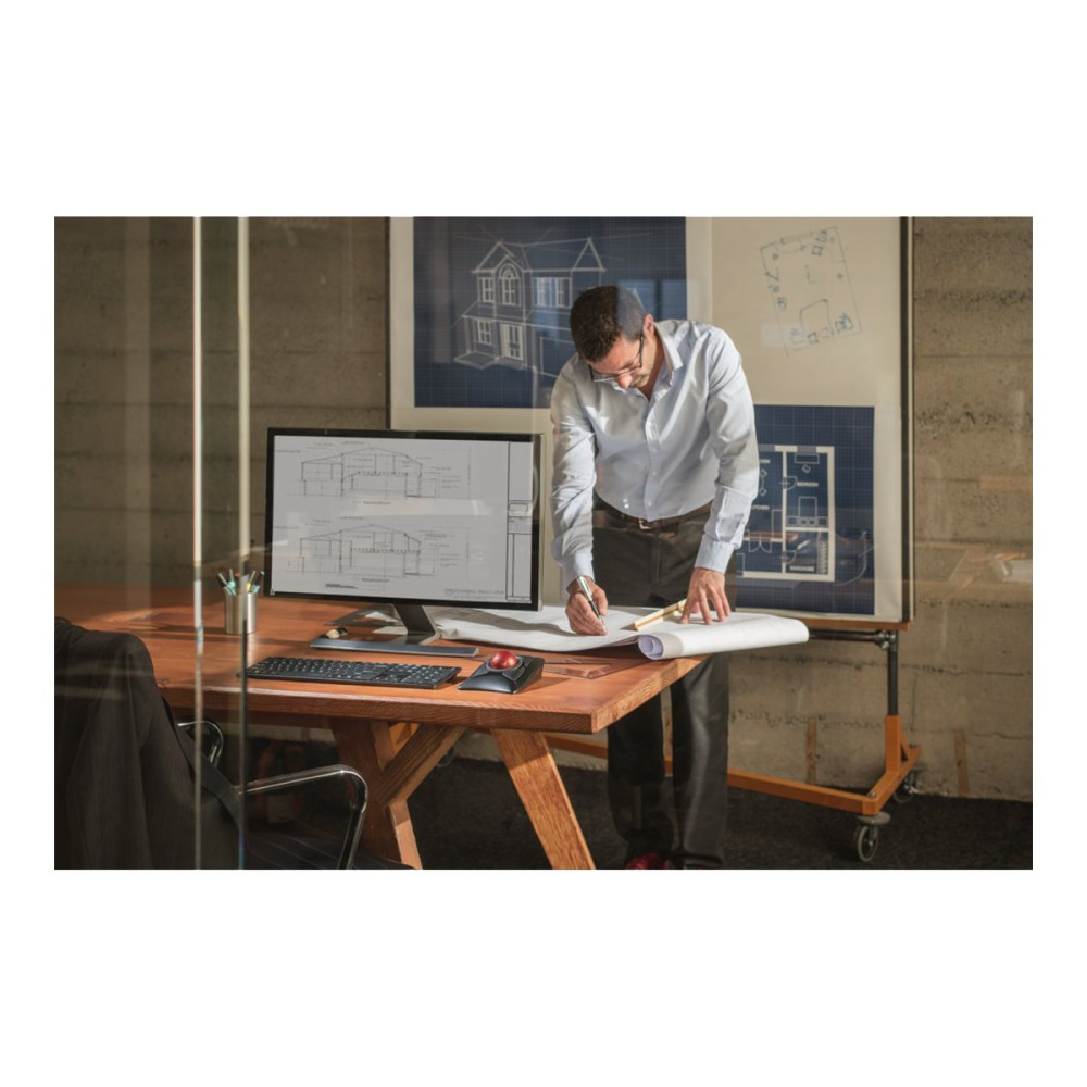 Produktbild för Kensington Expert Mouse Wireless Trackball - styrkula - 2.4 GHz, Bluetooth 5.0 LE - svart