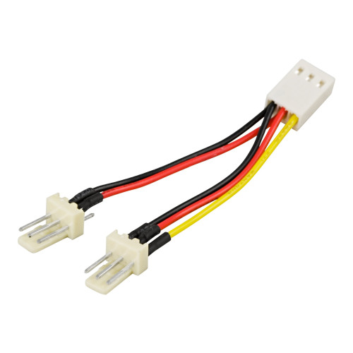 Deltaco DELTACO - strömadapter - 3 PIN intern effekt till 3 PIN intern effekt