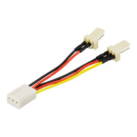 Produktbild för DELTACO - strömadapter - 3 PIN intern effekt till 3 PIN intern effekt