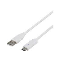 Produktbild för DELTACO - USB typ C-kabel - USB till USB-C - 25 cm