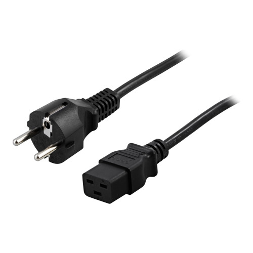 Deltaco DELTACO DEL-111T - strömkabel - power CEE 7/7 till IEC 60320 C19 - 5 m