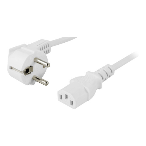 Deltaco DELTACO - strömkabel - power CEE 7/7 till power IEC 60320 C13 - 50 cm