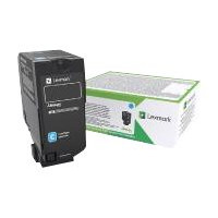 Produktbild för Lexmark - cyan - original - tonerkassett - LCCP, LRP, Lexmark Corporate