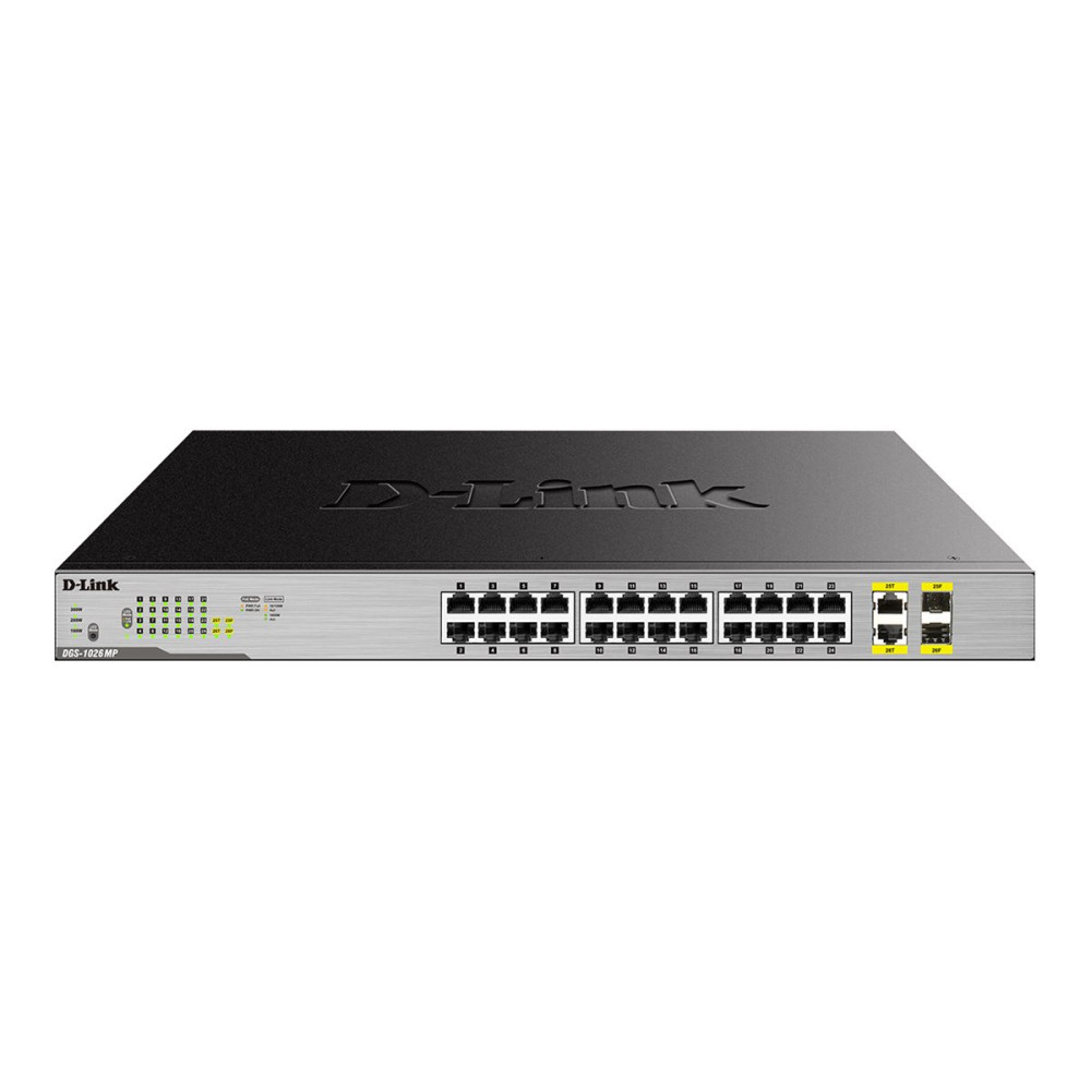 Produktbild för D-Link DGS 1026MP - switch - 26 portar - ohanterad - rackmonterbar
