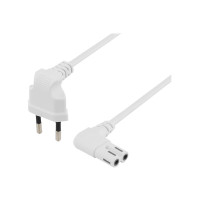 Produktbild för DELTACO - strömkabel - Eurokontakt till power IEC 60320 C7 - 3 m