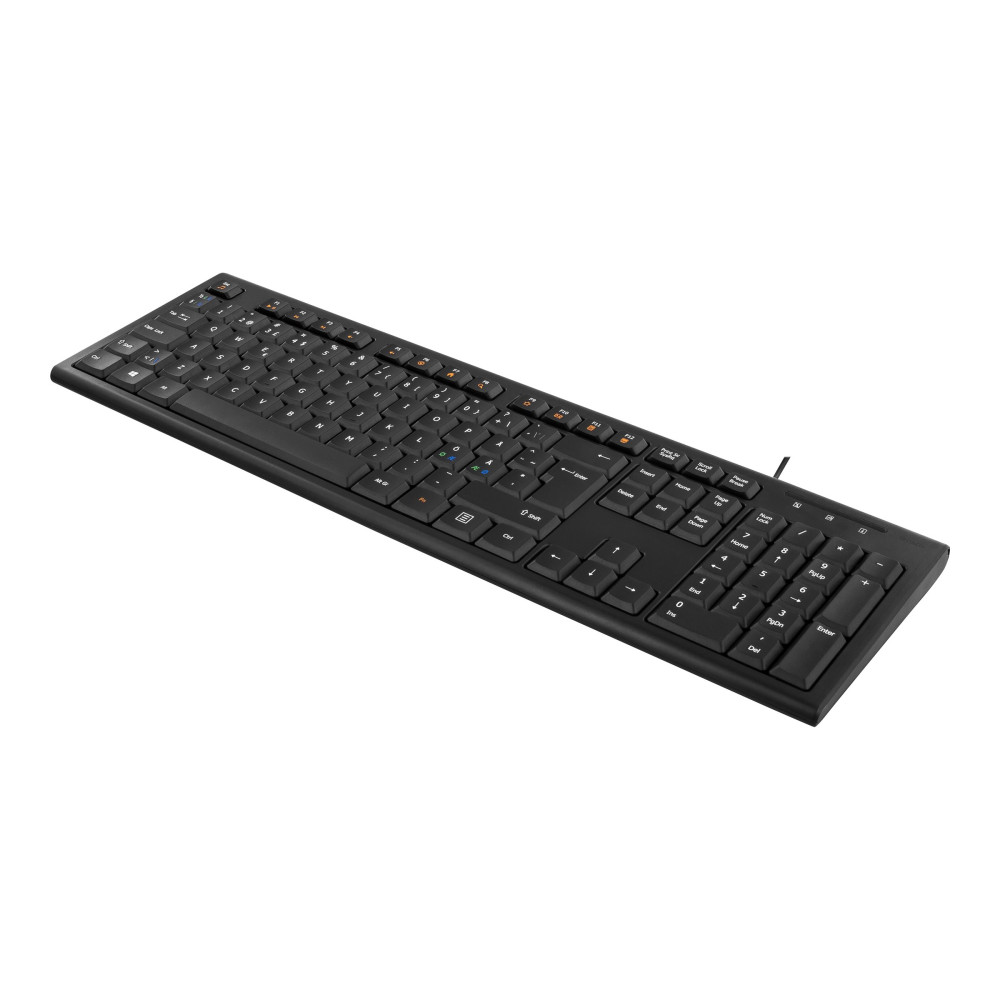 Produktbild för DELTACO TB-626 - tangentbord - Nordisk - svart Inmatningsenhet