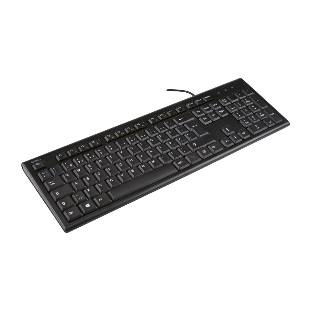 Produktbild för DELTACO TB-626 - tangentbord - Nordisk - svart Inmatningsenhet