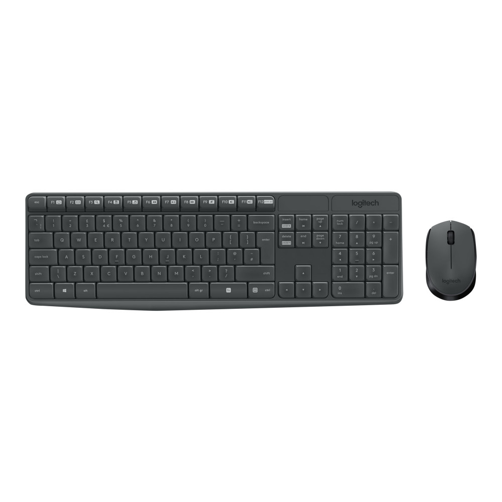 Produktbild för Logitech MK235 - sats med tangentbord och mus - tysk Inmatningsenhet