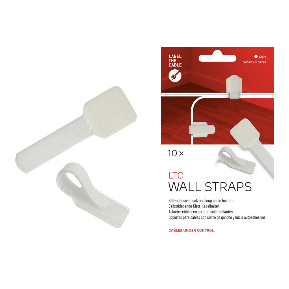 Produktbild för LTC WALL STRAPS - kabelhållare