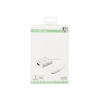 Produktbild för DELTACO USBC-HDMI1 - extern videoadapter - vit