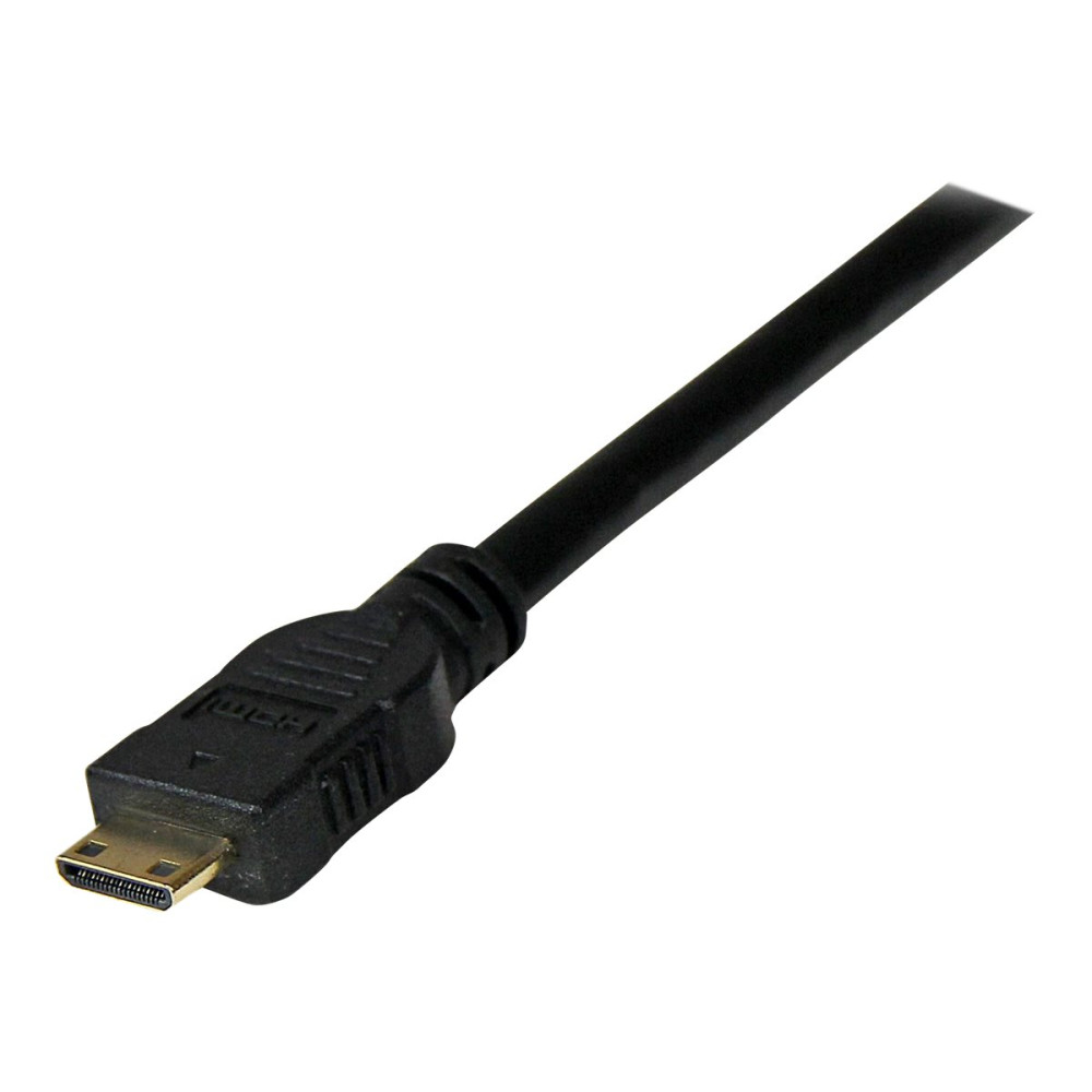 Produktbild för StarTech.com 1m (3.3 ft) Mini HDMI to DVI Cable, DVI-D to HDMI Cable (1920x1200p), 19 Pin HDMI Mini (C) Male to DVI-D Male, Digital Monitor Cable Adapter M/M, Single Link, Black - Mini HDMI to DVI Adapter - adapterkabel - HDMI / DVI - 1 m
