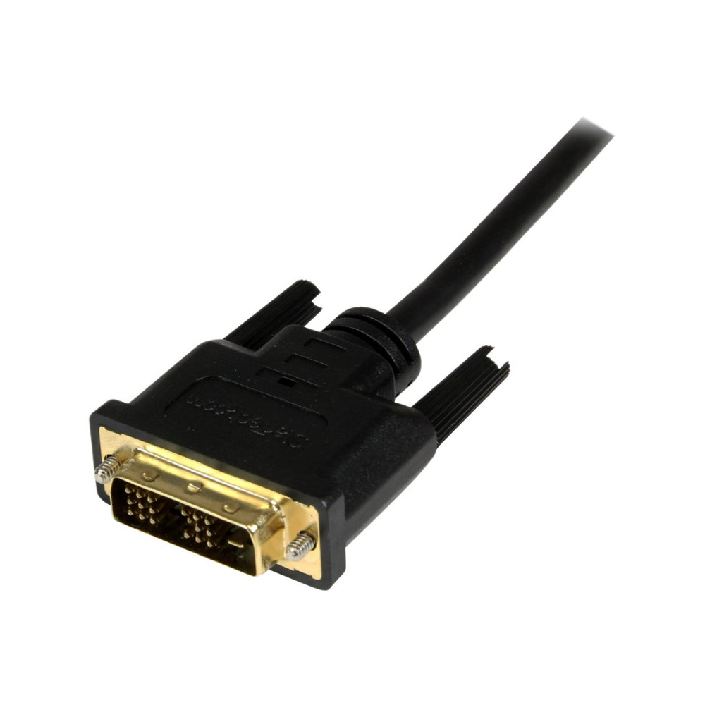 Produktbild för StarTech.com 1m (3.3 ft) Mini HDMI to DVI Cable, DVI-D to HDMI Cable (1920x1200p), 19 Pin HDMI Mini (C) Male to DVI-D Male, Digital Monitor Cable Adapter M/M, Single Link, Black - Mini HDMI to DVI Adapter - adapterkabel - HDMI / DVI - 1 m