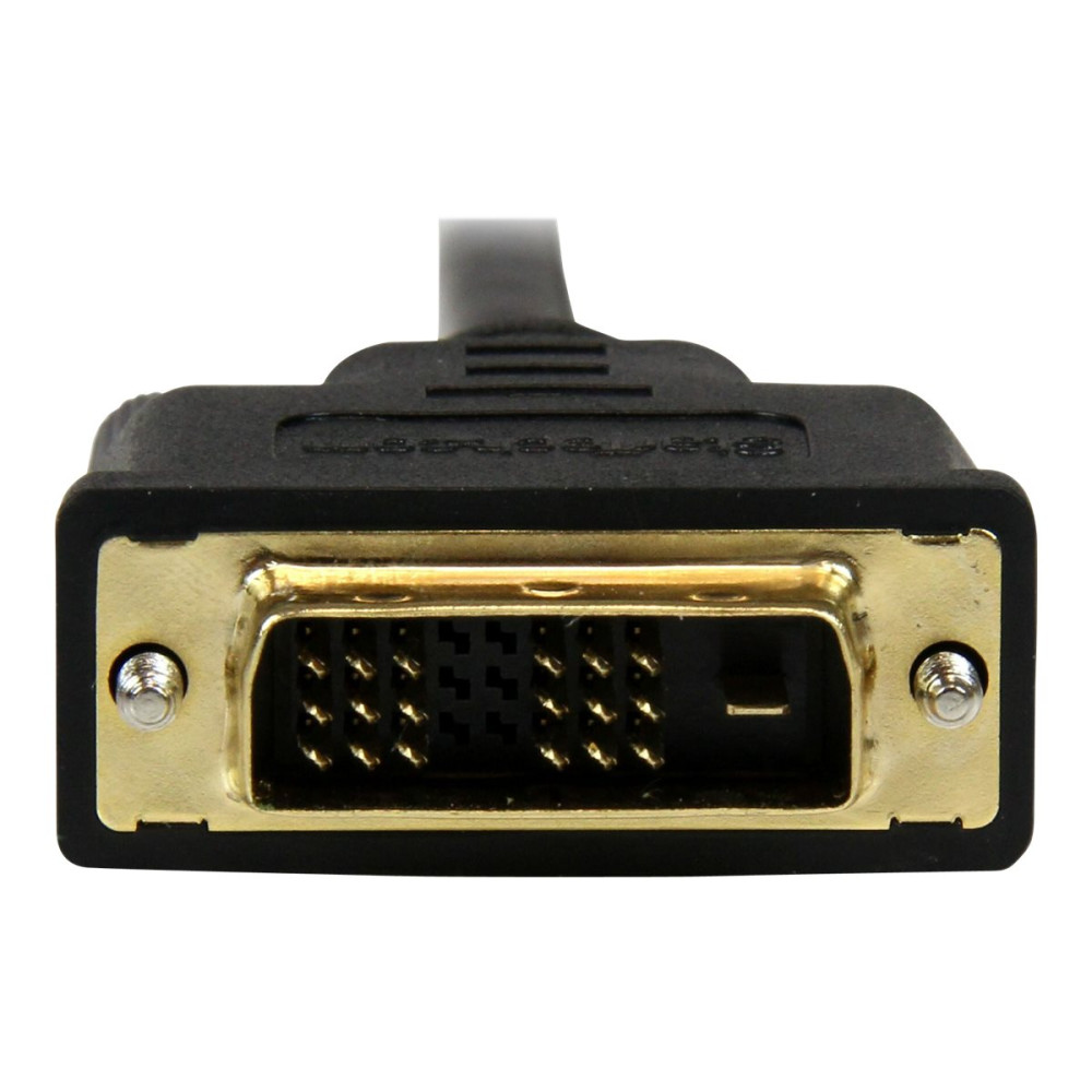 Produktbild för StarTech.com 1m (3.3 ft) Mini HDMI to DVI Cable, DVI-D to HDMI Cable (1920x1200p), 19 Pin HDMI Mini (C) Male to DVI-D Male, Digital Monitor Cable Adapter M/M, Single Link, Black - Mini HDMI to DVI Adapter - adapterkabel - HDMI / DVI - 1 m