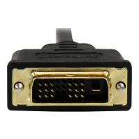 Produktbild för StarTech.com 1m (3.3 ft) Mini HDMI to DVI Cable, DVI-D to HDMI Cable (1920x1200p), 19 Pin HDMI Mini (C) Male to DVI-D Male, Digital Monitor Cable Adapter M/M, Single Link, Black - Mini HDMI to DVI Adapter - adapterkabel - HDMI / DVI - 1 m
