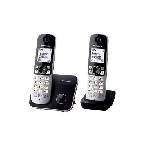 Panasonic Panasonic KX-TG6812 - trådlös telefon med nummerpresentation + 1 extra handuppsättning