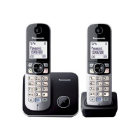 Produktbild för Panasonic KX-TG6812 - trådlös telefon med nummerpresentation + 1 extra handuppsättning
