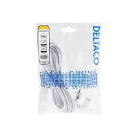 Produktbild för DELTACO DEL-109BV - strömkabel - Eurokontakt till power IEC 60320 C7 - 5 m