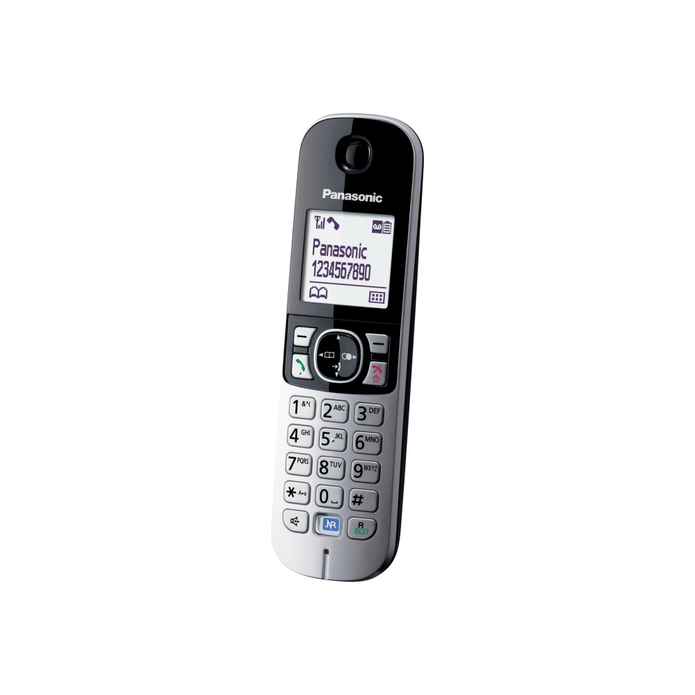 Produktbild för Panasonic KX-TG6821 - trådlös telefon - svarssysten med nummerpresentation