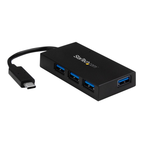 StarTech.com 4-ports USB C-hubb - USB Type-C-hubb med 4x USB-A-portar (USB 3.0/3.1 Gen 1 SuperSpeed 5 Gbps) - USB-buss eller strömförsörjning -