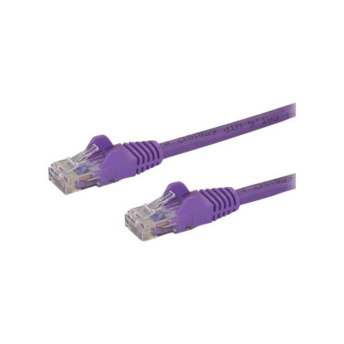 StarTech.com Startech 10m CAT6 Ethernet Cable, 10 Gigabit Snagless RJ45 650MHz 100W PoE Patch Cord, CAT 6 10GbE UTP Network Cable w/Strain Relief, Purple, Wiring is UL Certified/TIA - Category 6 - 24AWG (N6PATC10MPL) - nätverkskabel - 10 m - lila