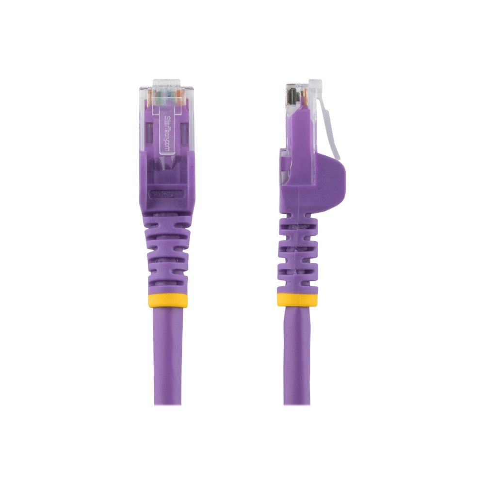 Produktbild för Startech 10m CAT6 Ethernet Cable, 10 Gigabit Snagless RJ45 650MHz 100W PoE Patch Cord, CAT 6 10GbE UTP Network Cable w/Strain Relief, Purple, Wiring is UL Certified/TIA - Category 6 - 24AWG (N6PATC10MPL) - nätverkskabel - 10 m - lila
