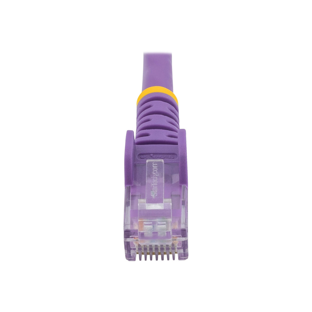 Produktbild för Startech 10m CAT6 Ethernet Cable, 10 Gigabit Snagless RJ45 650MHz 100W PoE Patch Cord, CAT 6 10GbE UTP Network Cable w/Strain Relief, Purple, Wiring is UL Certified/TIA - Category 6 - 24AWG (N6PATC10MPL) - nätverkskabel - 10 m - lila