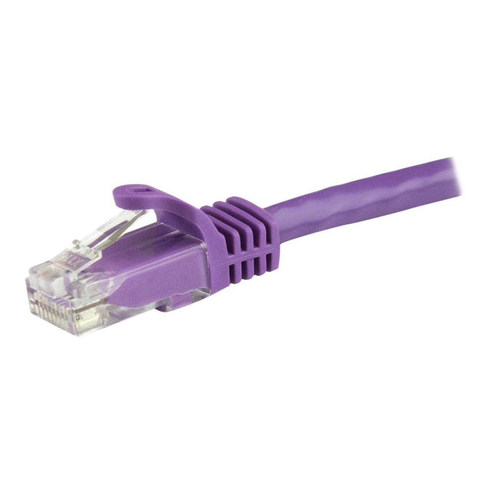 Produktbild för Startech 10m CAT6 Ethernet Cable, 10 Gigabit Snagless RJ45 650MHz 100W PoE Patch Cord, CAT 6 10GbE UTP Network Cable w/Strain Relief, Purple, Wiring is UL Certified/TIA - Category 6 - 24AWG (N6PATC10MPL) - nätverkskabel - 10 m - lila