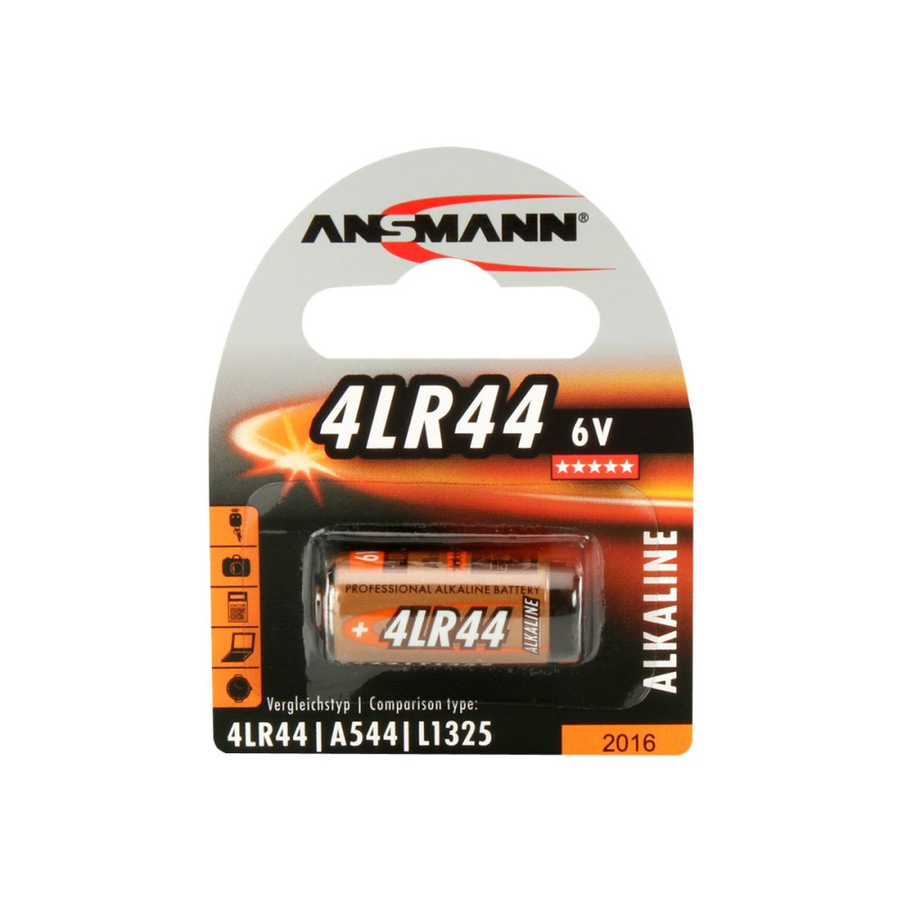 Produktbild för ANSMANN batteri x 4LR44 - alkaliskt