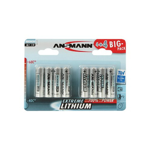 ANSMANN-ENERGY ANSMANN Extreme Lithium AA batteri - 8 x AA-typ - Li