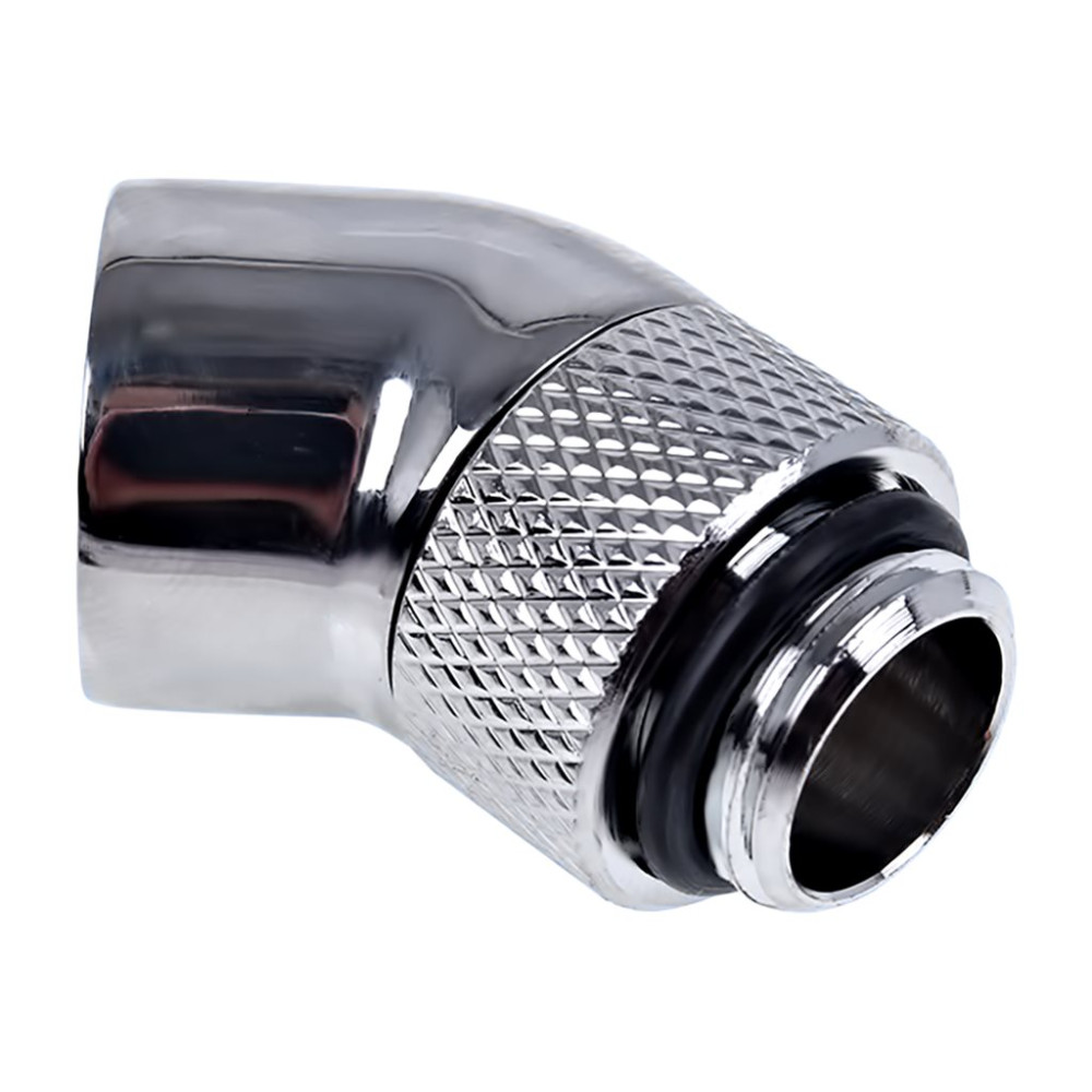 Produktbild för Alphacool Eiszapfen angled adaptor 45° rotatable G1/4 outer thread to G1/4 inner thread - anslutningsadapter för vätskekylningssystem