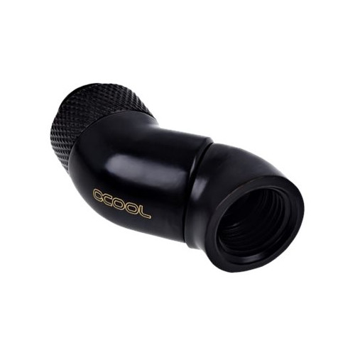 Alphacool Alphacool Eiszapfen Connector Series Double 45° Angle Adapter - vinklad monteringsadapter för vätskekylningssystem