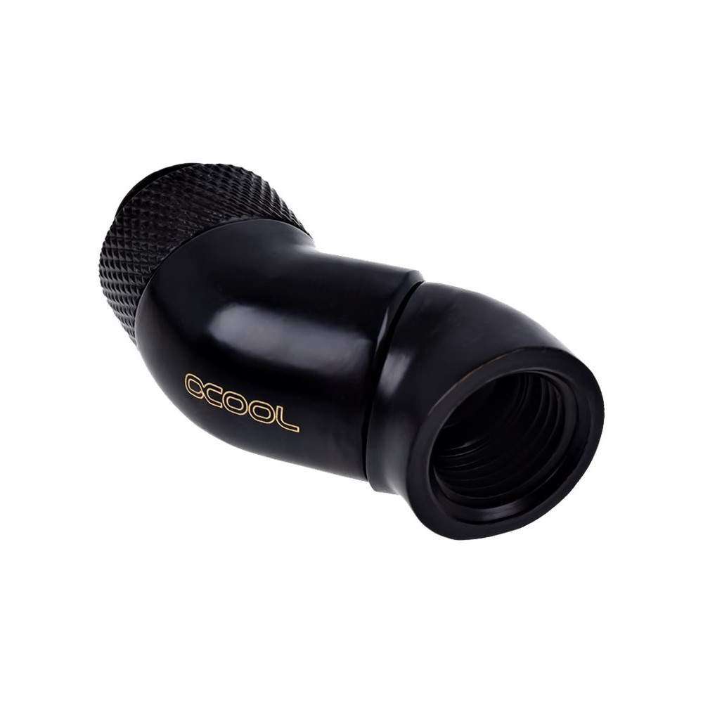 Produktbild för Alphacool Eiszapfen Connector Series Double 45° Angle Adapter - vinklad monteringsadapter för vätskekylningssystem