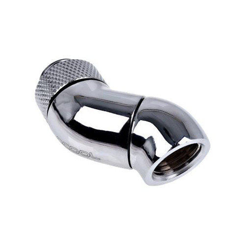 Alphacool Alphacool Eiszapfen Connector Series Double 45° Angle Adapter - vinklad monteringsadapter för vätskekylningssystem