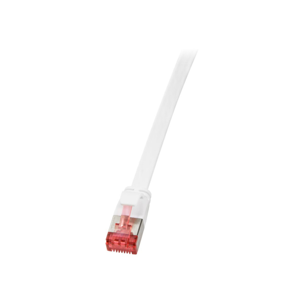 Produktbild för LogiLink SlimLine - patch-kabel - vit