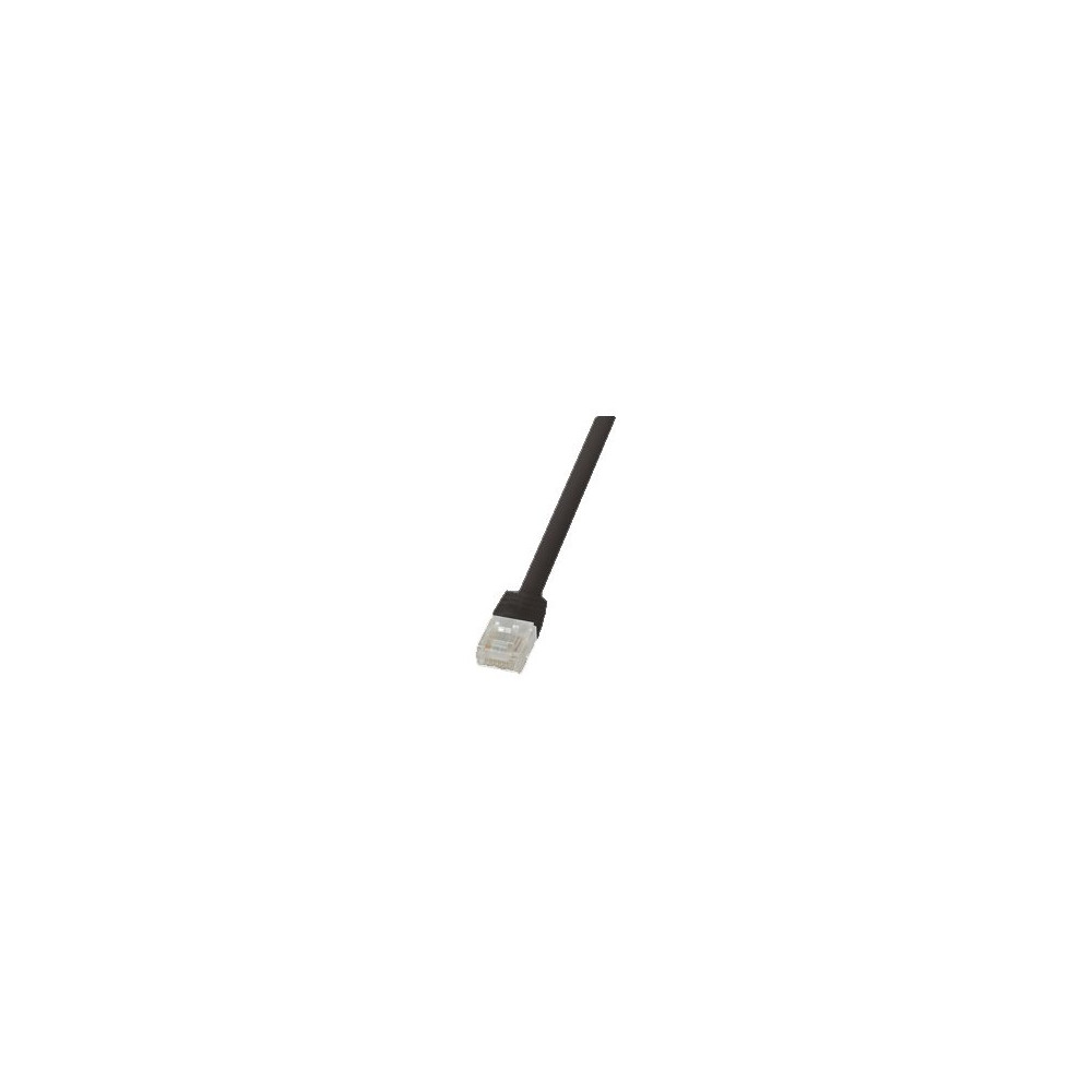 Produktbild för LogiLink SlimLine - patch-kabel - svart