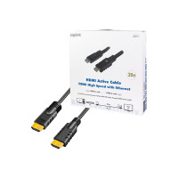 Produktbild för LogiLink Active HDMI High Speed Cable - HDMI-kabel med Ethernet - 20 m