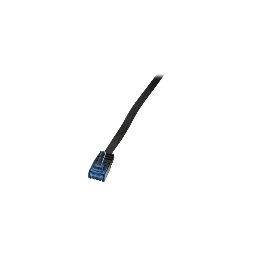 Produktbild för LogiLink SlimLine - patch-kabel - 3 m - svart