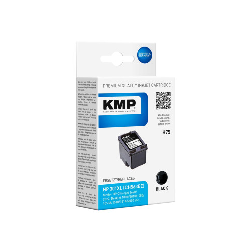KMP KMP H75 - svart - kompatibel - bläckpatron (alternativ för: HP 301XL, HP CH563EE)